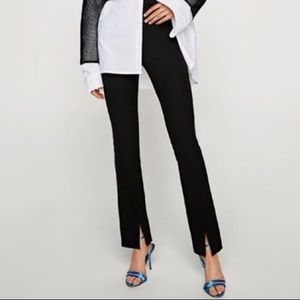 ZARA high waist  flare slit leggings